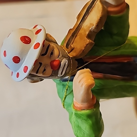Emmett Kelly Jr. Collection Clown playing the Violin Porcelain figurine Flambro - Picture 7 of 7